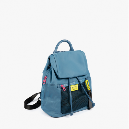 Bolso mochila azul