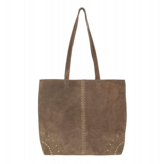 Bolso formato shopper con tachuelas