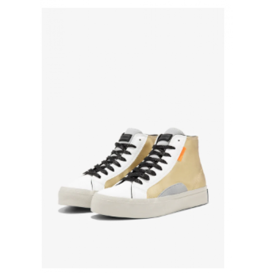 Sneaker de corte alto gold