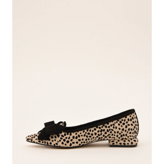 Bailarina estampada animal print con lazo