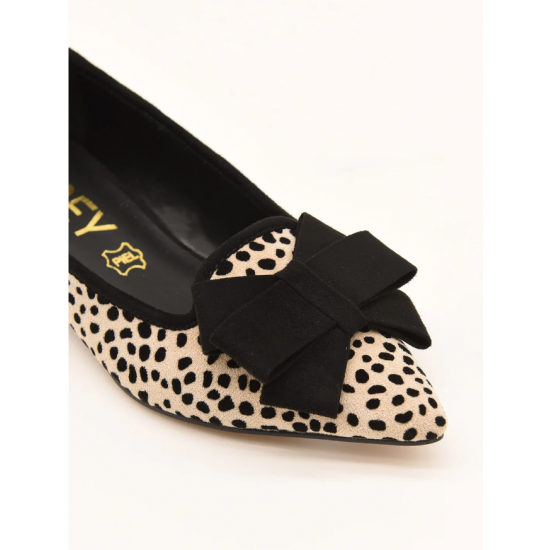 Bailarina estampada animal print con lazo